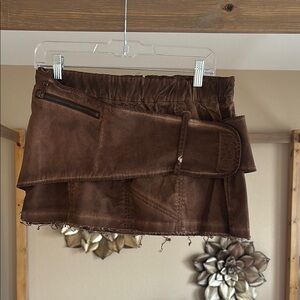 Brown Grunge Festival Mini Skirt Dolls Kill Darker Wavs